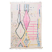 BERBERTEPPICH marokkanisch aus Wolle Pop 200x 300 cm - Multicolor, Naturmaterialien (200/300cm) - AFK Living