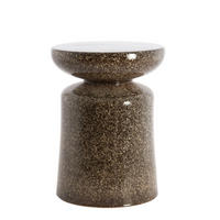 TISCH Kotor - Braun - 33.5/33.5/45 cm - Braun, Keramik (33.5/33.5/45cm) - Light & Living