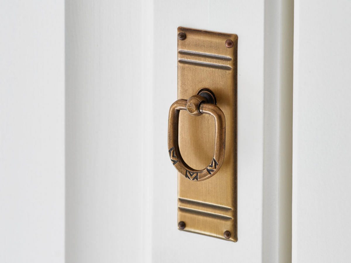 SIDEBOARD Novara 3-türig 2 Schubladen - Weiß/Braun, Holz (157/91/45cm) - Casamia Massive Möbel