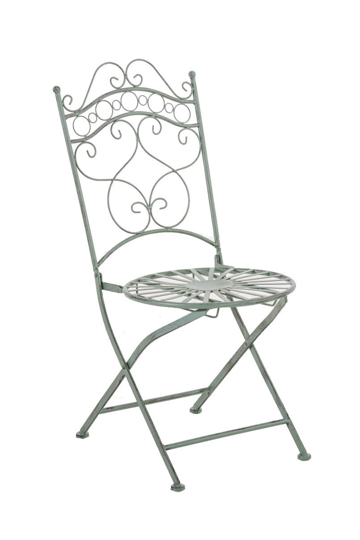 GARTENSTUHL Indi antik-grün - Grün, Metall (40/92/50cm) - TPFGarden