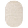 VISKOSETEPPICH OVAL Nova Cream 150x230 cm - Creme, Textil (150/230cm) - benuta Pure