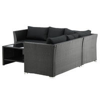 LOUNGESET - Schwarz, Kunststoff - home24