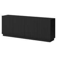 SIDEBOARD Liverti 200 4D - Schwarz, Holzwerkstoff/Kunststoff (200/78/42cm) - MIRJAN24