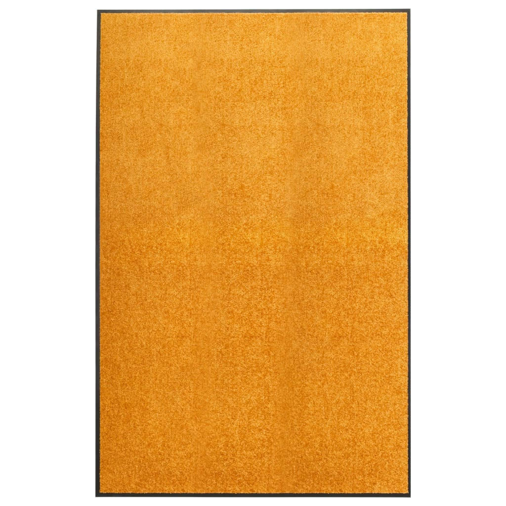 FUSSMATTE Waschbar Orange 120/180 Cm - Orange, Textil (120/180cm) - vidaXL