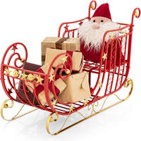 WEIHNACHTSSCHLITTEN Deko Multicolor - Multicolor, Metall (99/61/36cm) - COSTWAY
