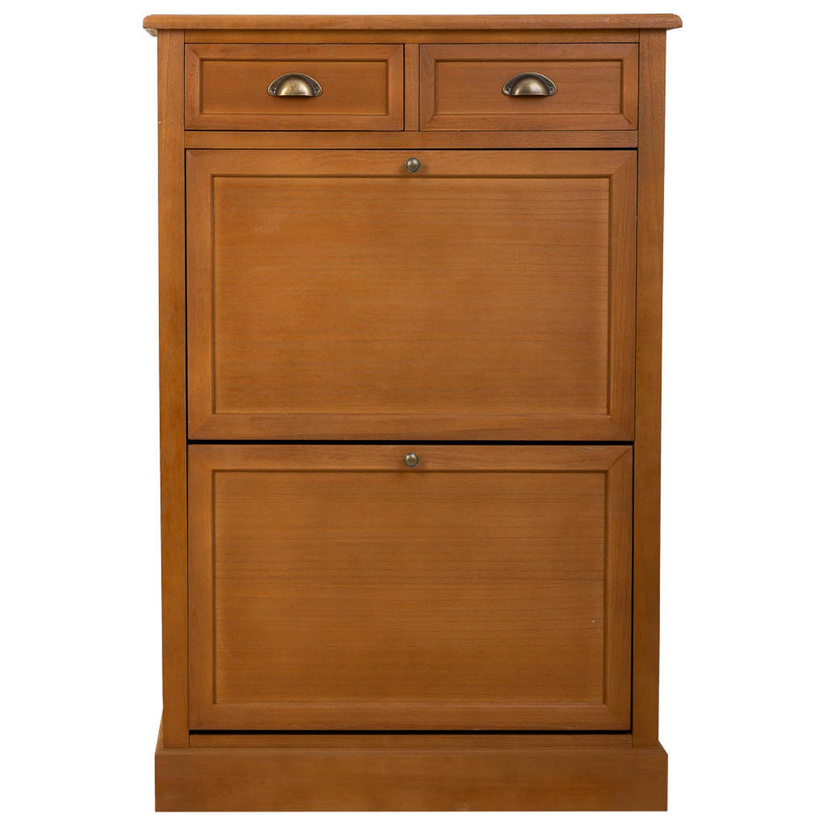 SCHUHSCHRANK aus Holz 80x33x120 cm - Braun, Holz (86/38/126cm) - Wanderlust