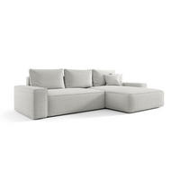 ECKSOFA Walken Mit Schlaffunktion - Weiß, Holzwerkstoff/Textil (280/185cm) - Fun Möbel