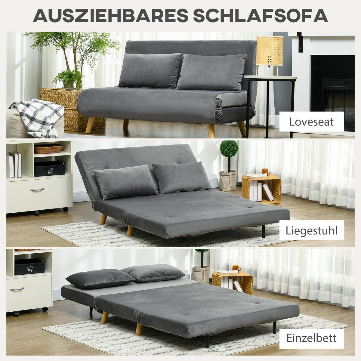 2-SITZER Sofa Grau 130.0/78.0/79.0 cm - Grau, Textil (78/79/130cm)