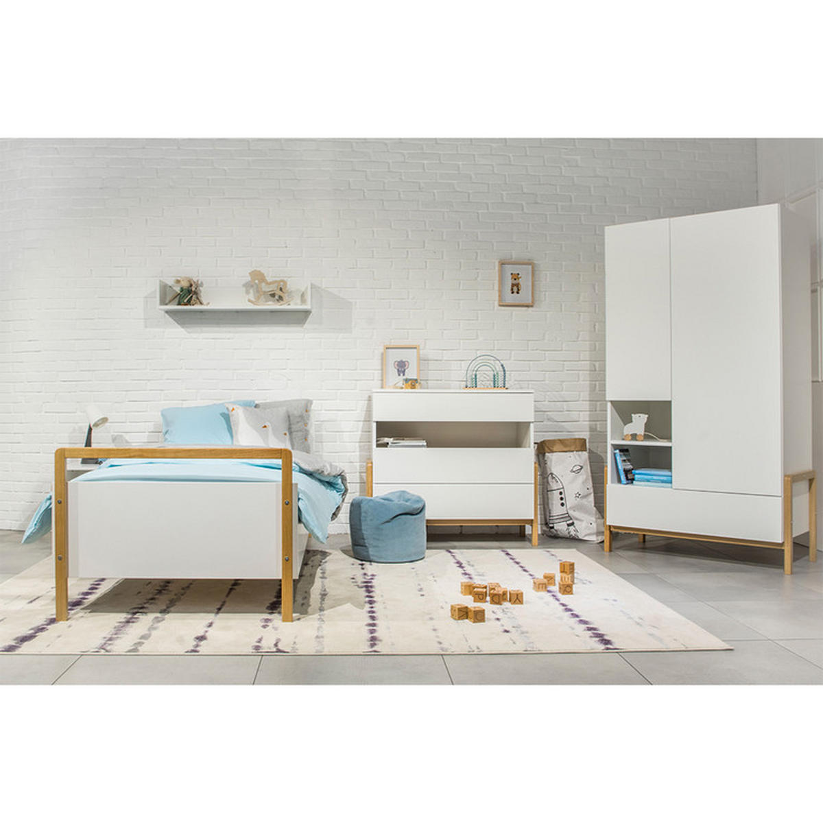 KOMODA VICTOR Biela Biela 94/90/45 - biela, kompozitné drevo (100/90/45cm) - Petits-meubles