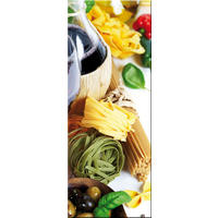 GLASBILD 30x80 cm Küche Pasta mediterran - Gelb, Glas (30/80cm) - artissimo