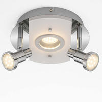 LED DECKENLEUCHTE Splash Chrom Silber - Silberfarben, Metall (20/20/11.5cm) - Briloner