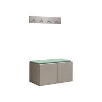 GARDEROBEN-SET Orion VI - Kaschmir/Mintgrün, Holzwerkstoff/Kunststoff (84/42/46cm) - MIRJAN24