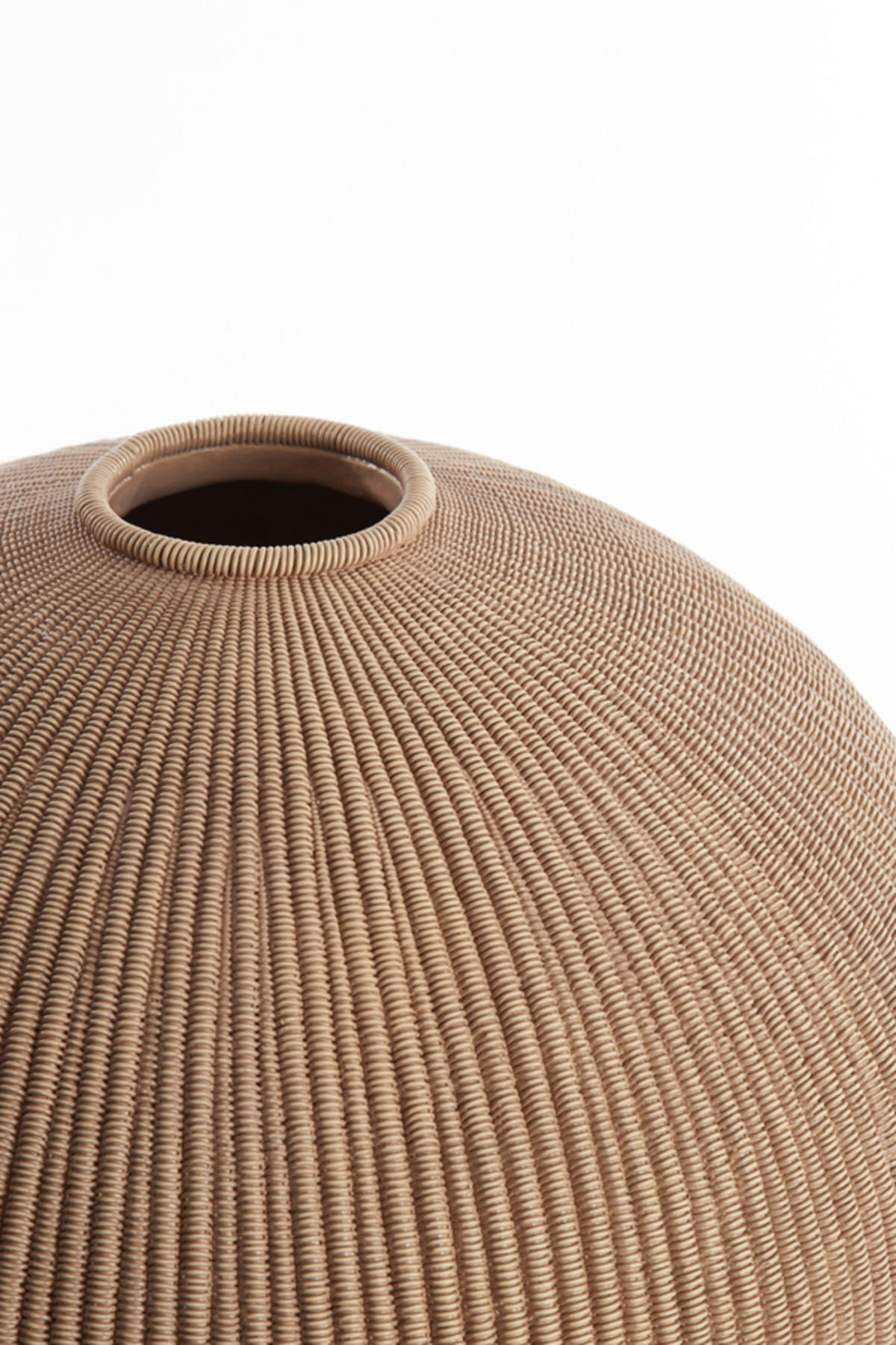 VASE Valerie Braun Ø46/37 cm - Braun, Kunststoff (37cm) - Light & Living
