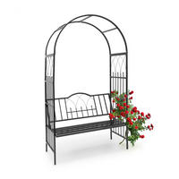 ROSENBOGEN - Schwarz, Metall (114.5/203/59cm) - Relaxdays