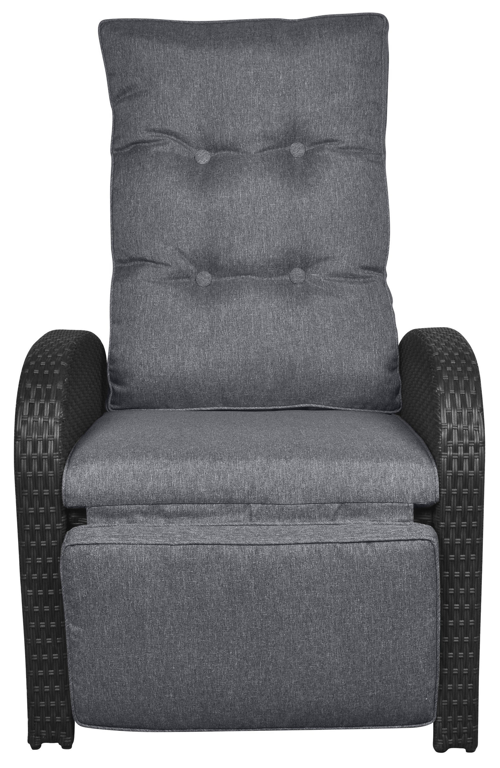 GARTENSTUHL, Jorl, Stühle Schwarz, HDPE, 66 x 79 x 103 cm, 2-teilig - Schwarz, Kunststoff (66/103/79cm) - ebuy24