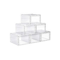 SCHUHBOX SCHUHORGANIZER 6ER-SET - Weiß, Kunststoff (33/25.5cm) - Hansiro