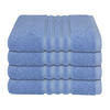 HANDTUCHSET Milano - 4-teilig - 50 x 100 cm - Hellblau - Hellblau, Textil (50/100cm) - SCHIESSER