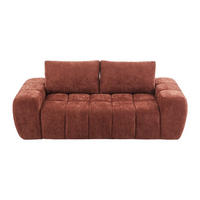 SOFA - 3 Personen - stoff - terracotta Benafo - Terracotta, Textil (218/84/104cm) - Vente-Unique