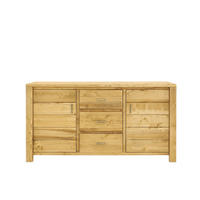 KOMMODE aus Massivholz MIDLAND - Honig, Holz (160/85/46cm) - Seart