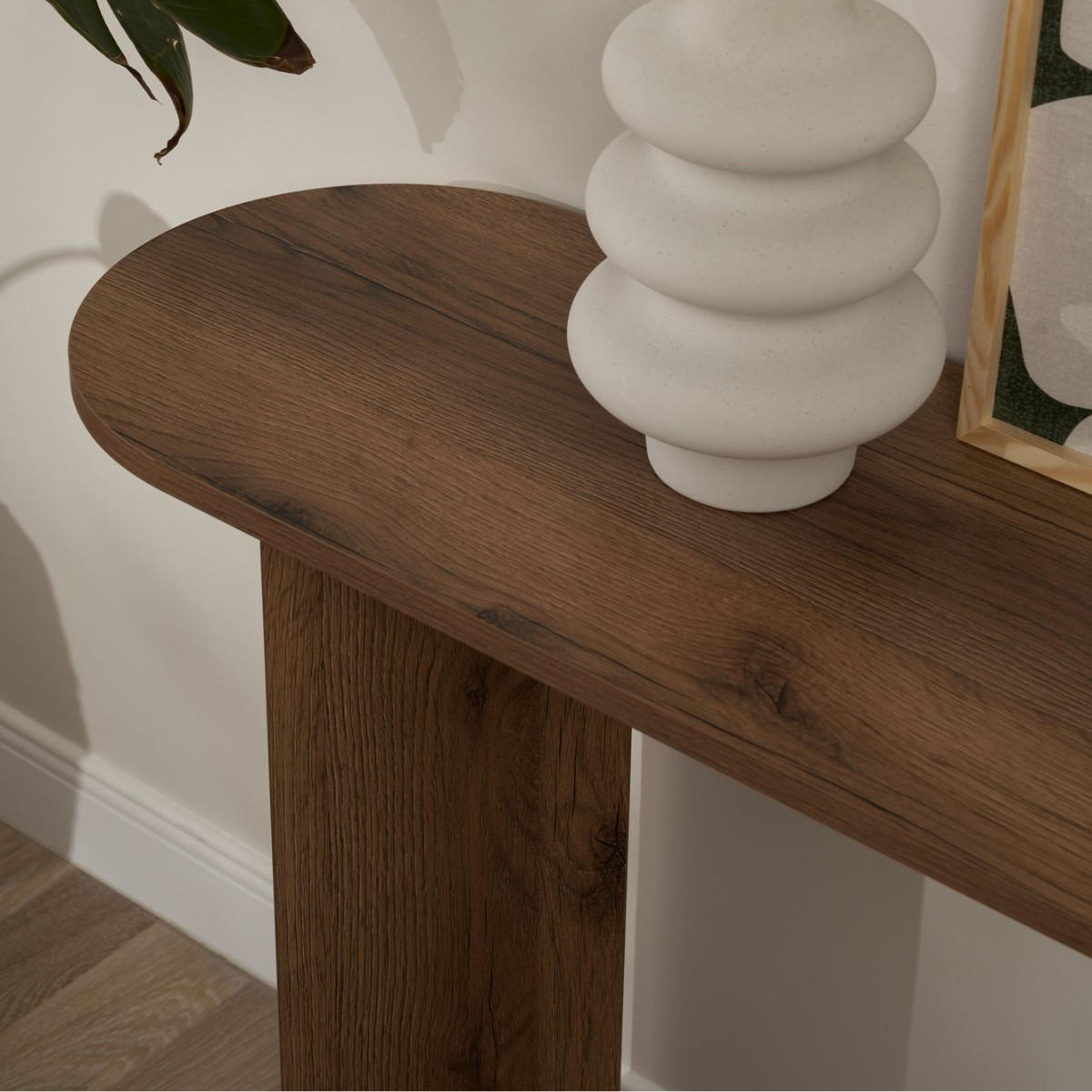 KONSOLE mit zwei Beinen SIRA 150/35/75 cm - Naturfarben, Holzwerkstoff (150/35/75cm) - Calicosy