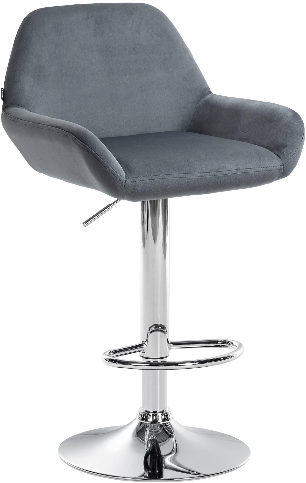 Deluke Barhocker Dunkelgrau 51x89x52 cm