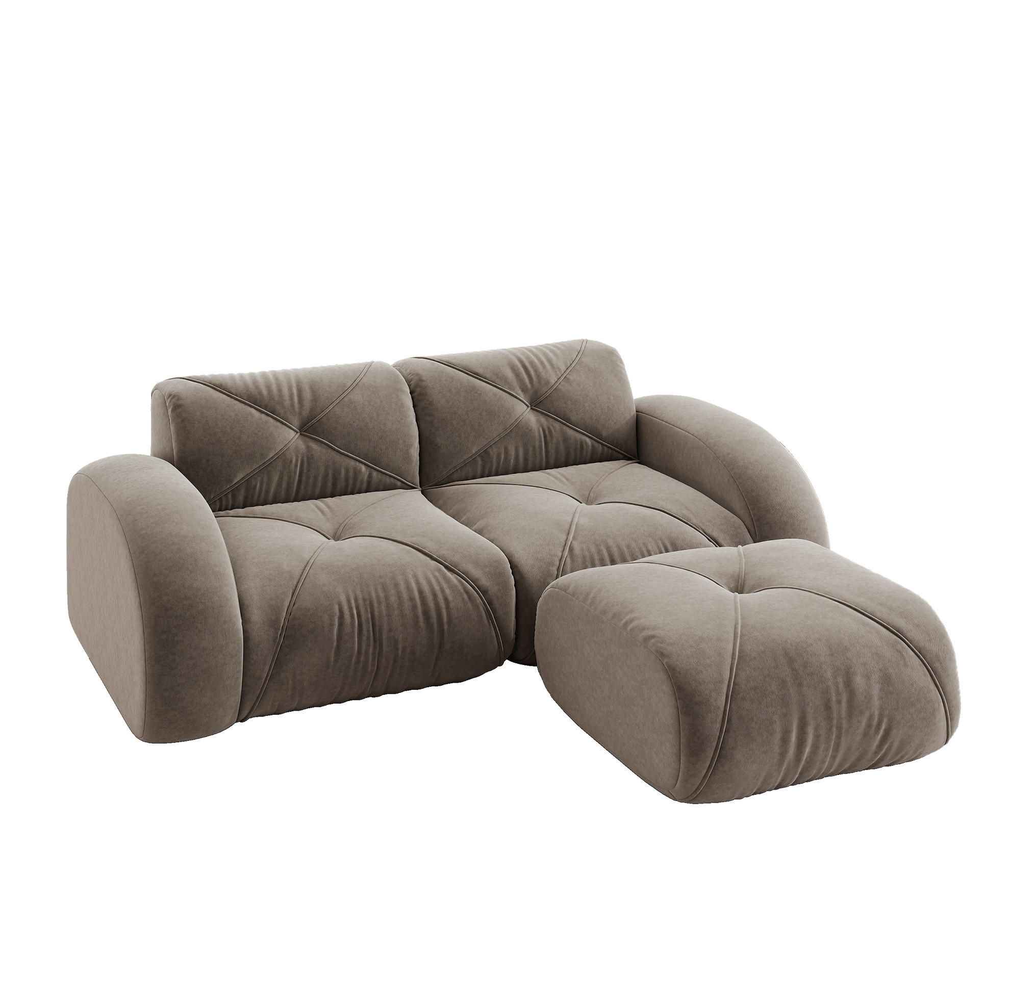 Redom Modulsofa Braun 204x76x171 cm