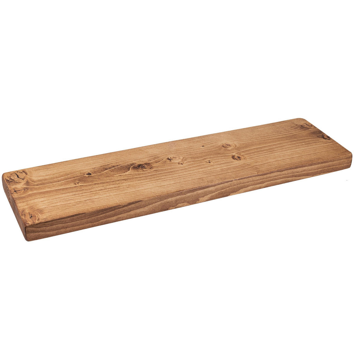 WANDREGAL rustikales 22/3,8/50 cm dunkle Eiche - Dunkelbraun, Holz (50/3.8/22cm)