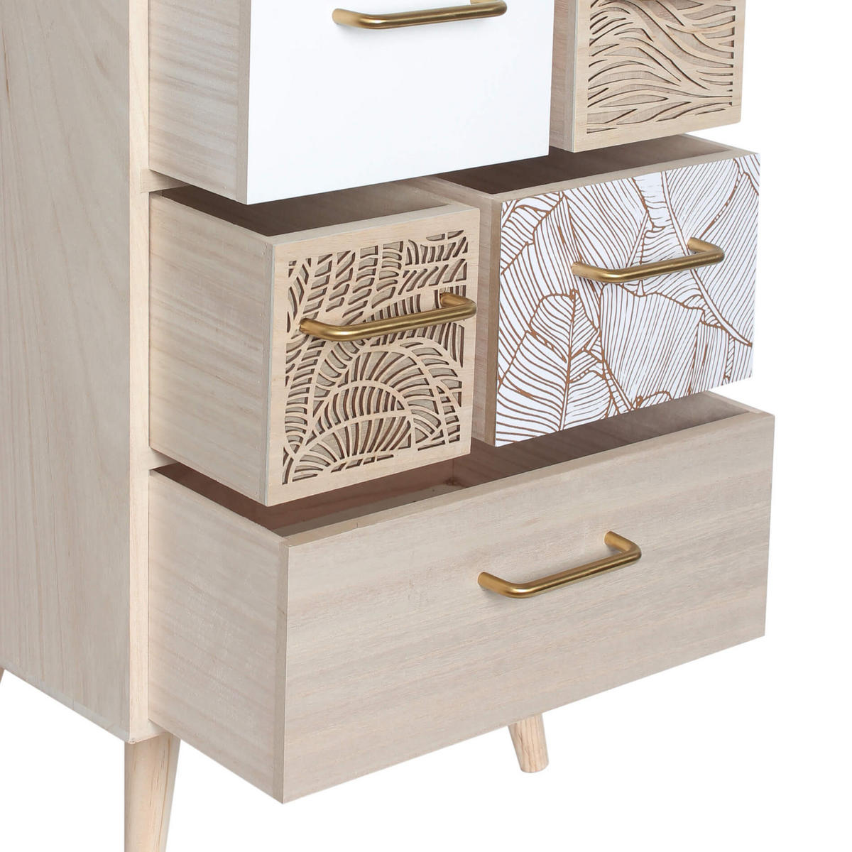 SCHRÄNKCHEN Hellbraun 29/29/58 cm - Hellbraun, Holz (29/58/29cm) - Mobili Rebecca