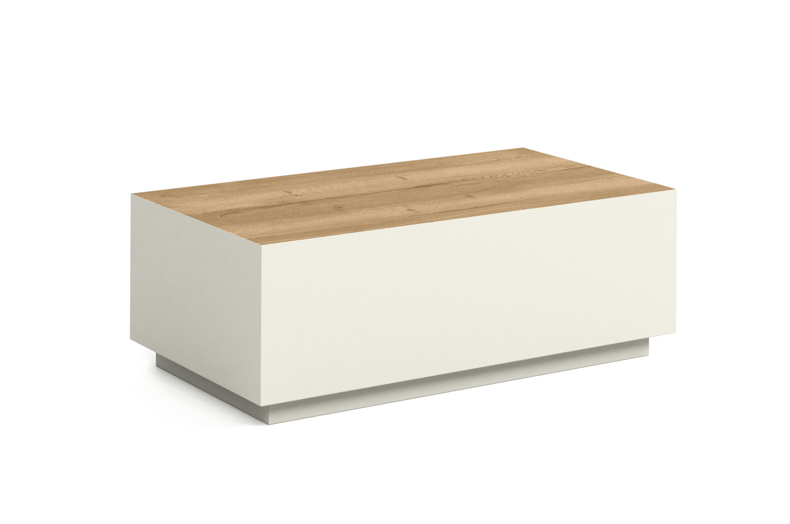 COUCHTISCH MORISS - Hellbraun/Kaschmir, Holzwerkstoff (55/100/36cm) - Meblini