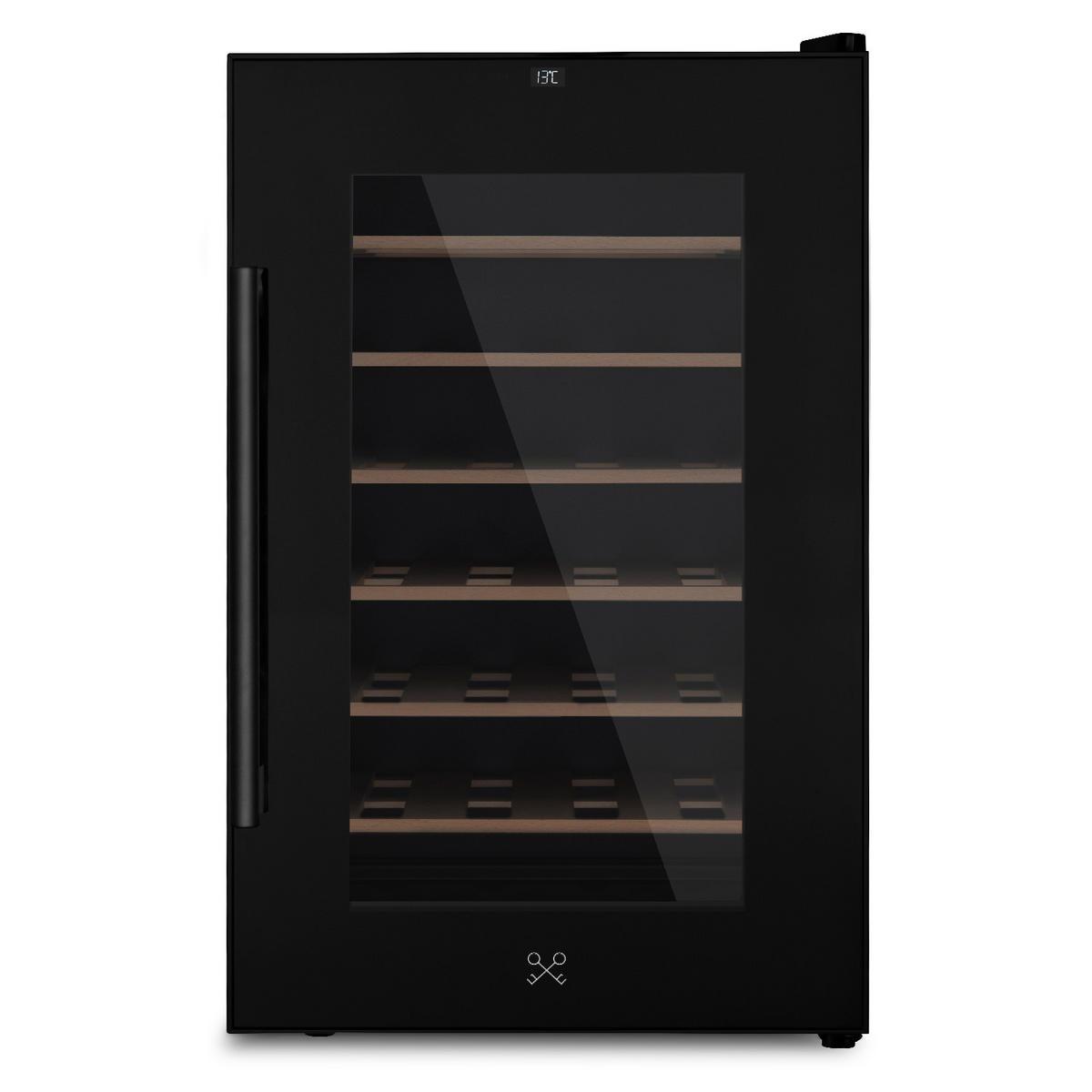 WEINKÜHLSCHRANK CAVCB28 Schwarz, von 28 Flaschen, 70L - Schwarz, Metall (45/73.5/52.5cm) - Les Petits Champs