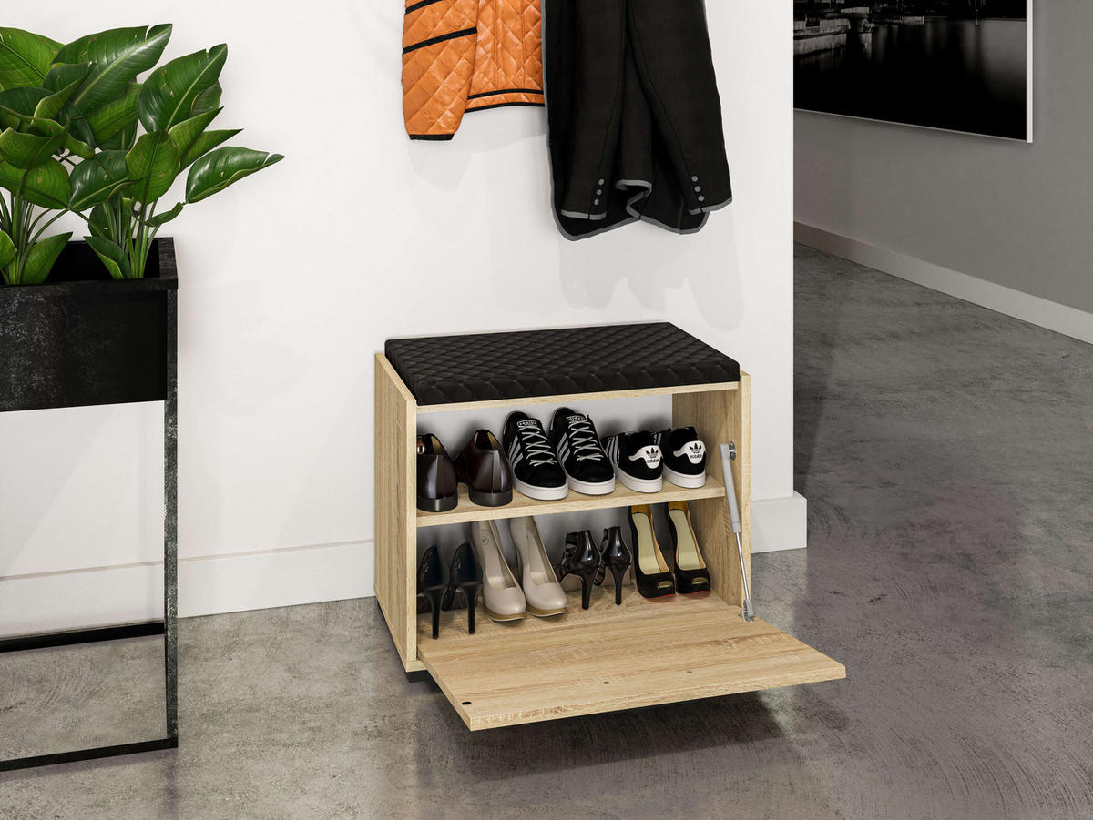 SCHUHSCHRANK – CARO 01 – 60 cm – Caro – Sonoma Eiche - Sonoma Eiche, Holzwerkstoff (60/48/34cm) - hi-markt