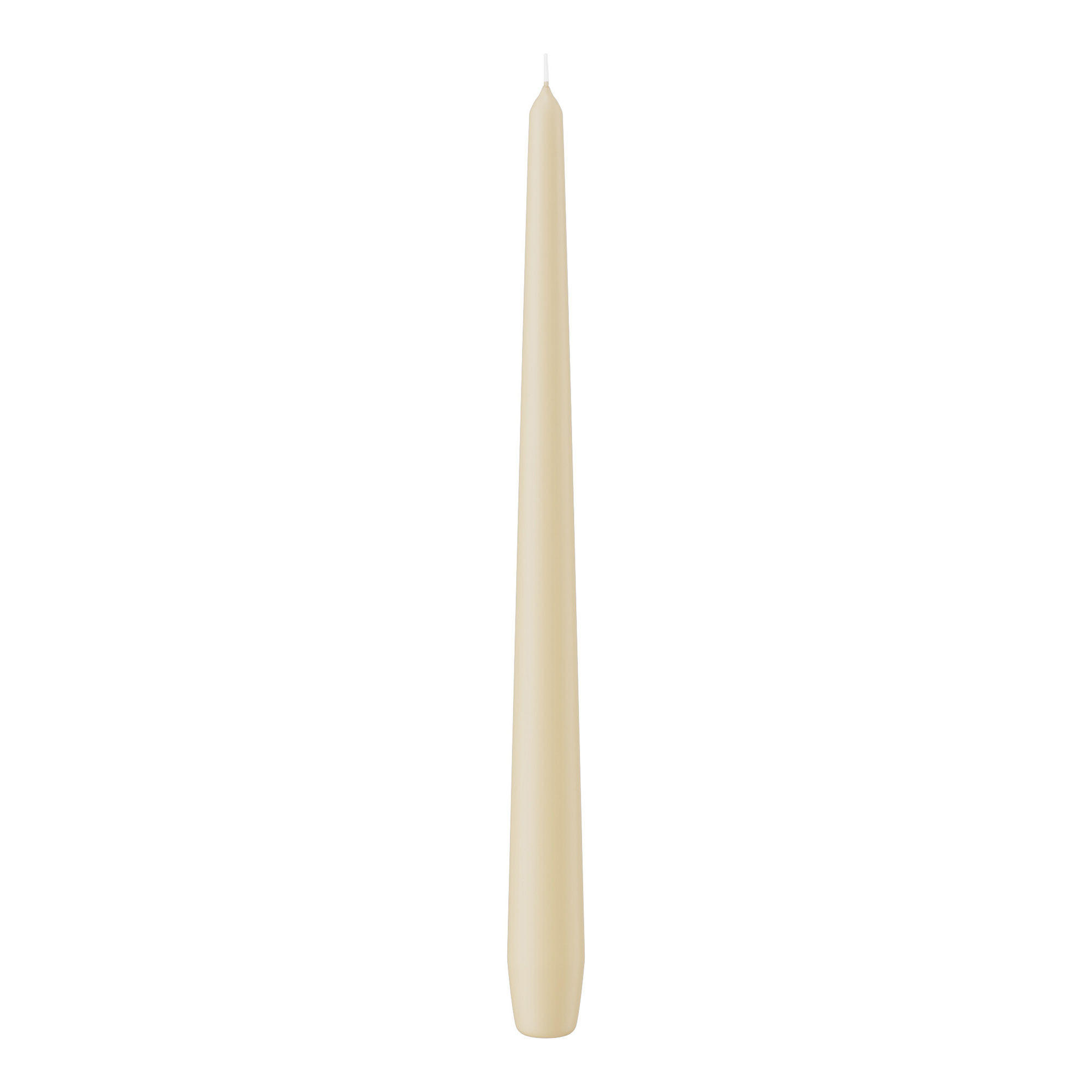 SPITZKERZEN Bisquit 300 x Ø 25 mm, 12 Stück - Beige, Paraffin (2.5/30/30cm) - Wiedemann Kerzen
