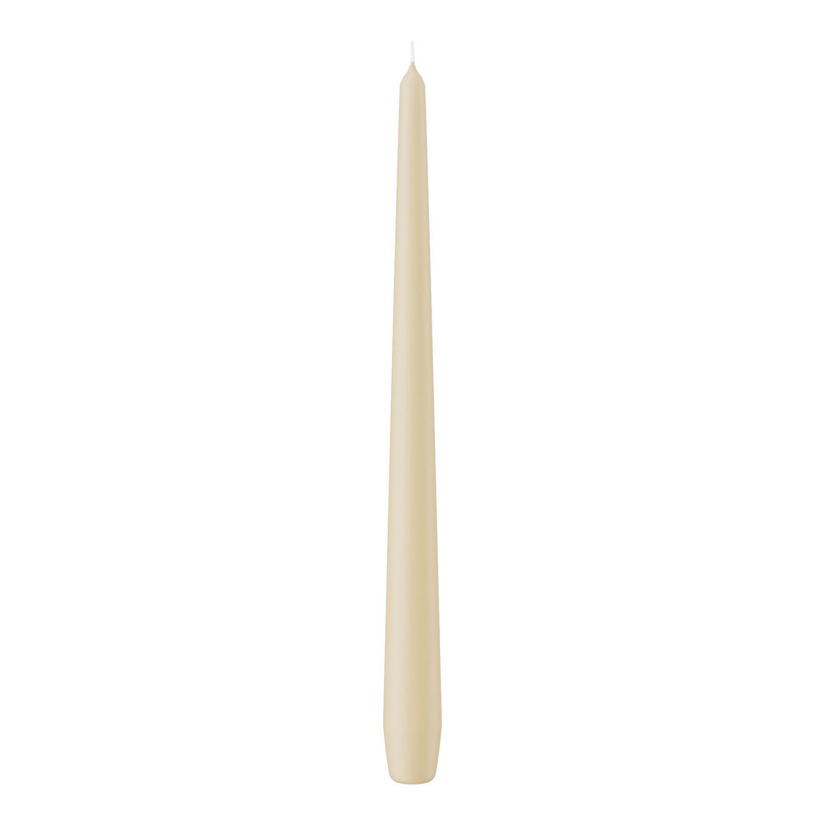 SPITZKERZEN Bisquit 300 x Ø 25 mm, 12 Stück - Beige, Paraffin (2.5/30/30cm) - Wiedemann Kerzen