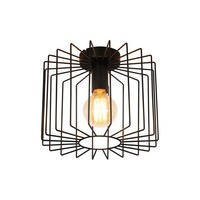 DECKENSTRAHLER Luxthara 27/22.5/27 cm - Schwarz, Metall (27/27/22.5cm) - ZMH