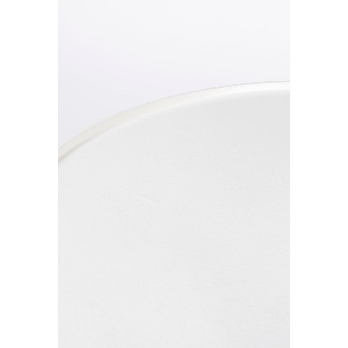 COUCHTISCH Floss Rund 60 cm Weiß - Weiß, Metall (60/60/33cm) - Zuiver