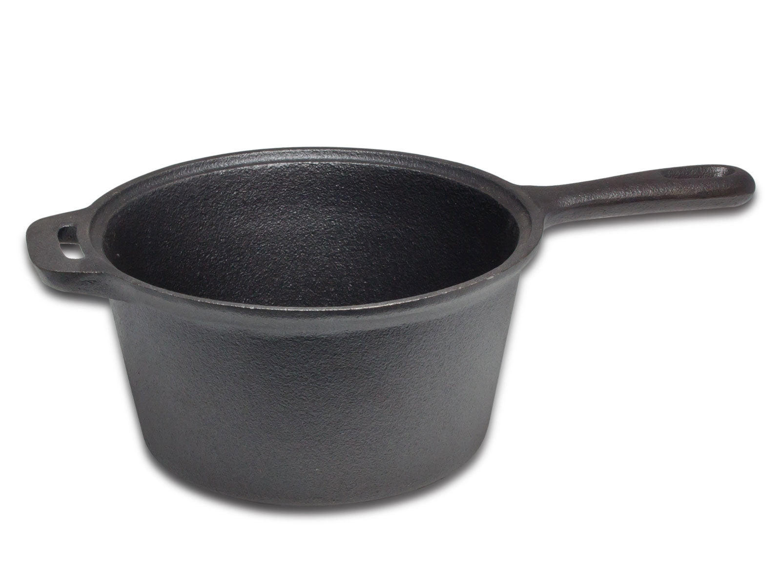 STIELKASSEROLLE Sauteuse Gusseisen / ø 18 cm - 1,5 Liter - ohne Antihaftbeschichtung - Schwarz, Keramik (1/2/9cm) - Blackwell