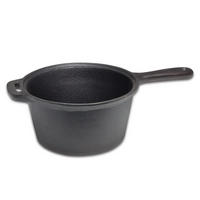 STIELKASSEROLLE Sauteuse Gusseisen / ø 18 cm - 1,5 Liter - ohne Antihaftbeschichtung - Schwarz, Keramik (1/2/9cm) - Blackwell