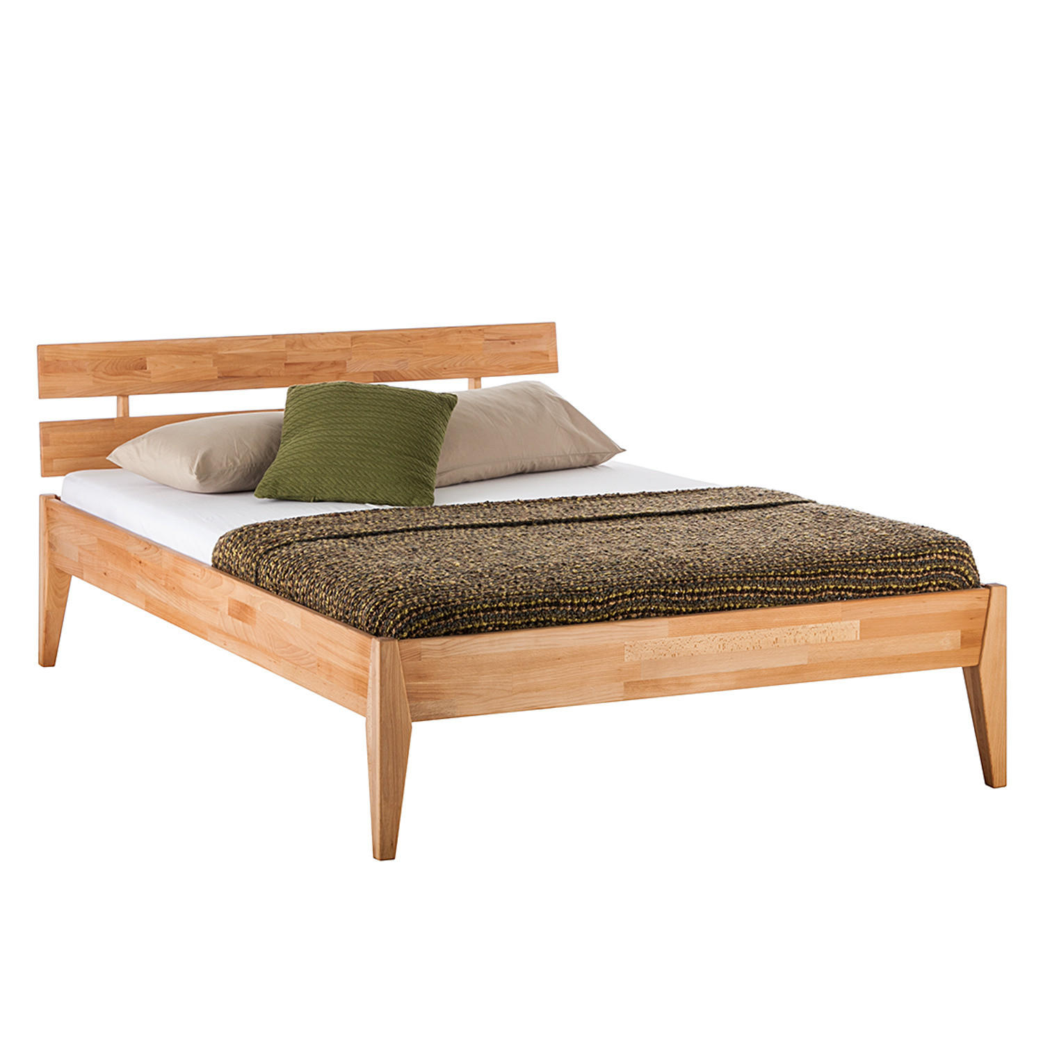 BETT - Massivholz - Kernbuche, Holz (140/200cm) - home24