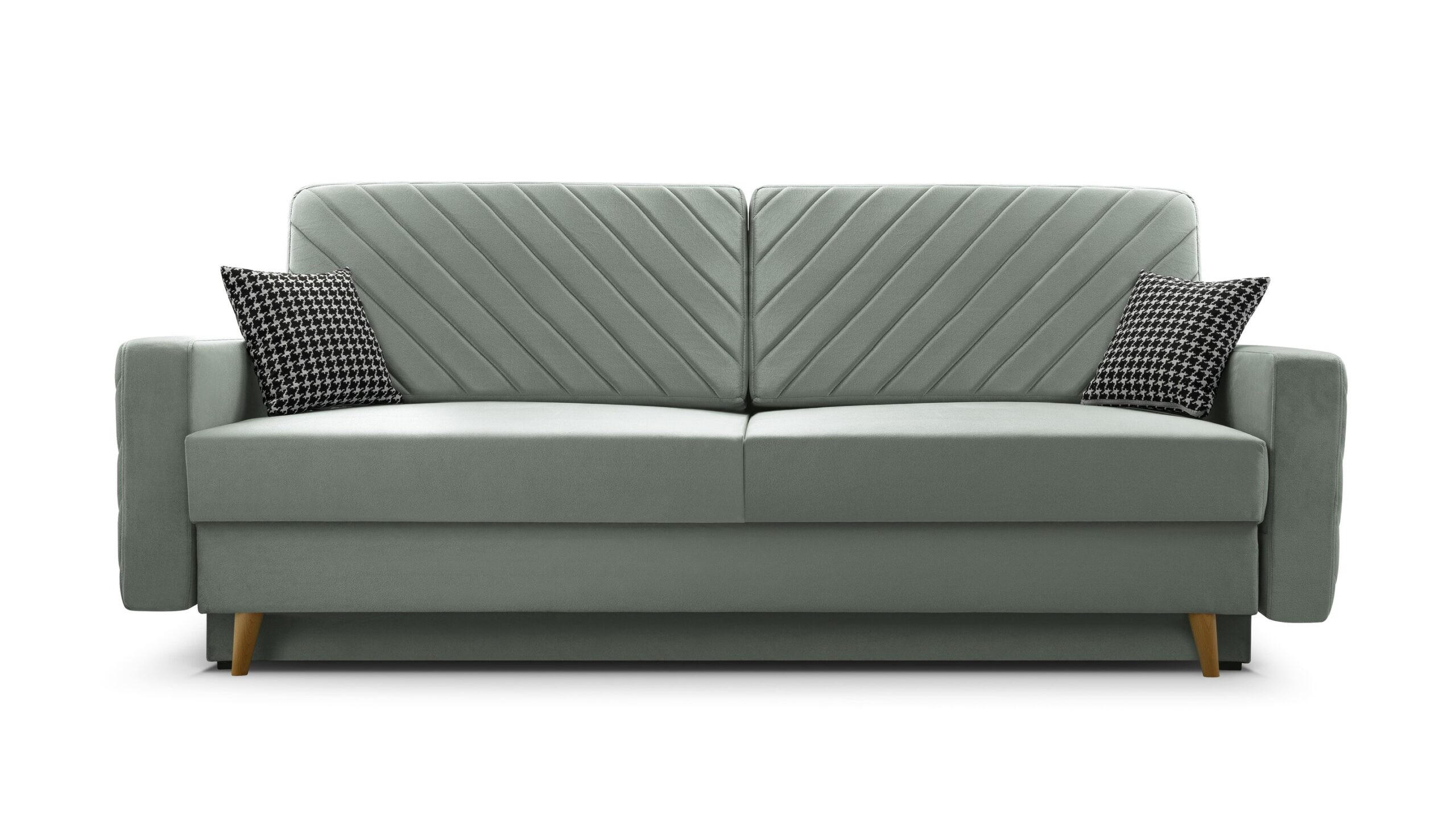 Thumbnail - Möblo Schlafsofa, Dunkelbraun, Holz, 3-Sitzer, 230x96x97 cm, Wohnzimmer, Sofas & Couches, Schlafsofas