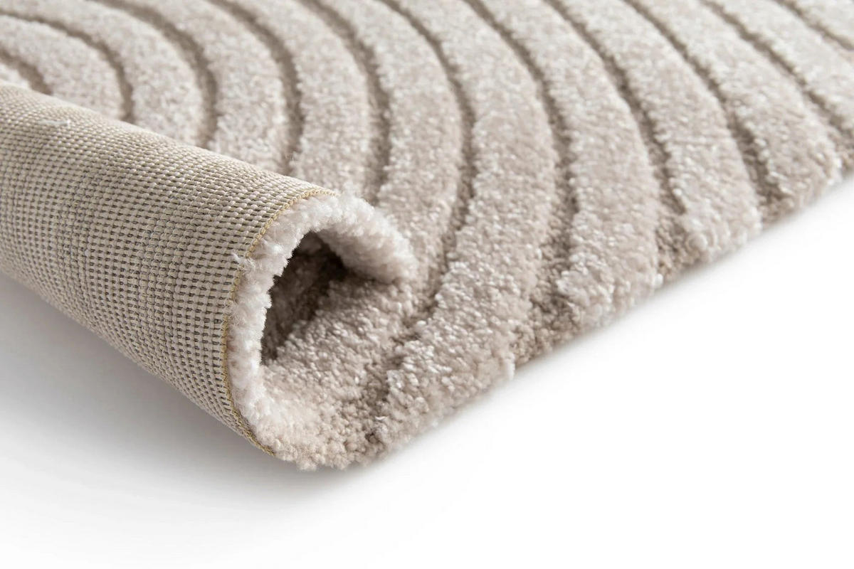 TEPPICH mit sehr weichem Reliefeffekt beige - Beige, Textil (80/150cm) - AFK Living