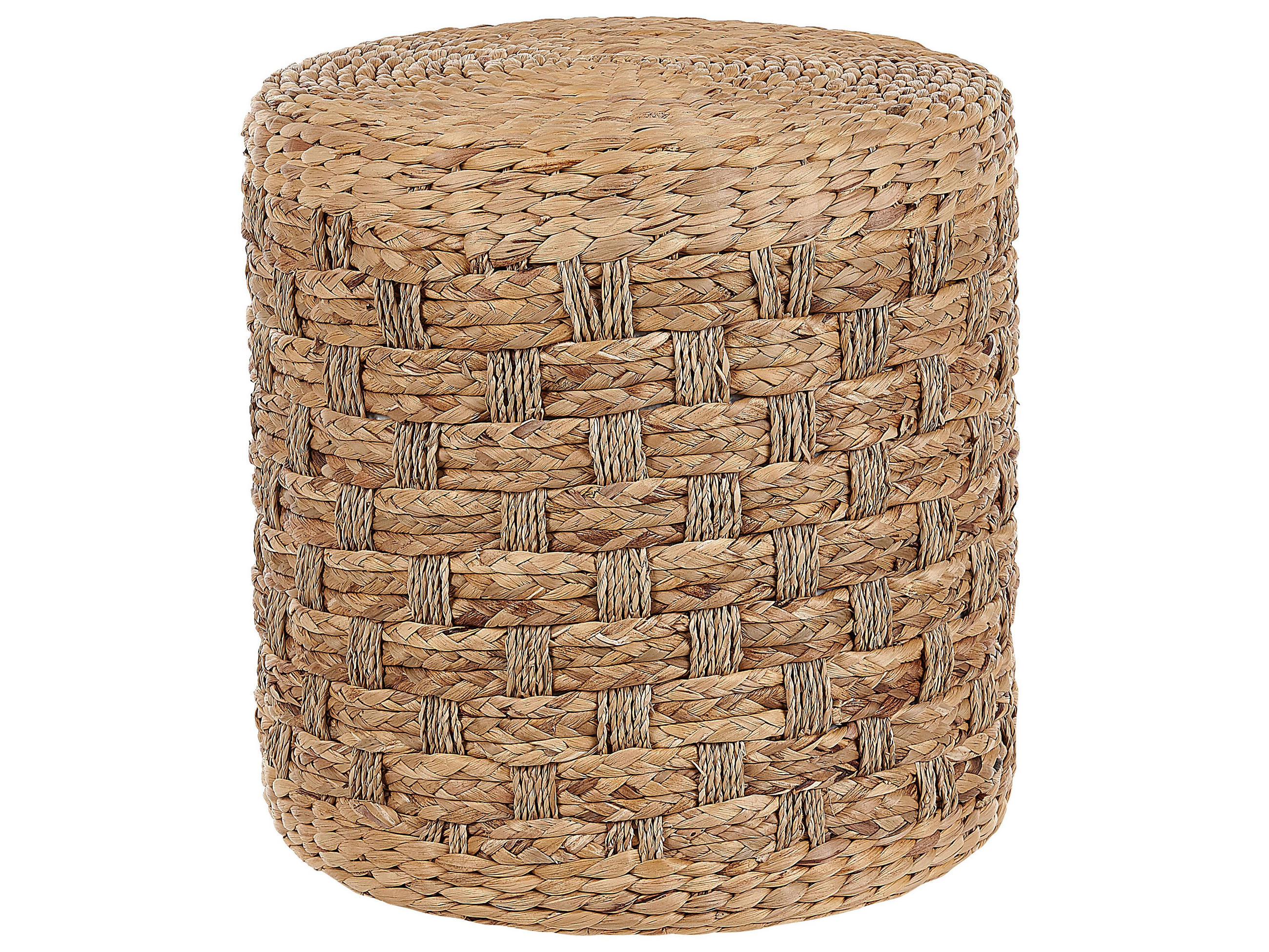 POUF Basslet 40/40/40 cm - Beige, Naturmaterialien (40/40/40cm) - Beliani