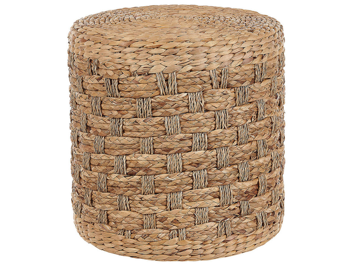 POUF Basslet 40/40/40 cm - Beige, Naturmaterialen (40/40/40cm) - Beliani
