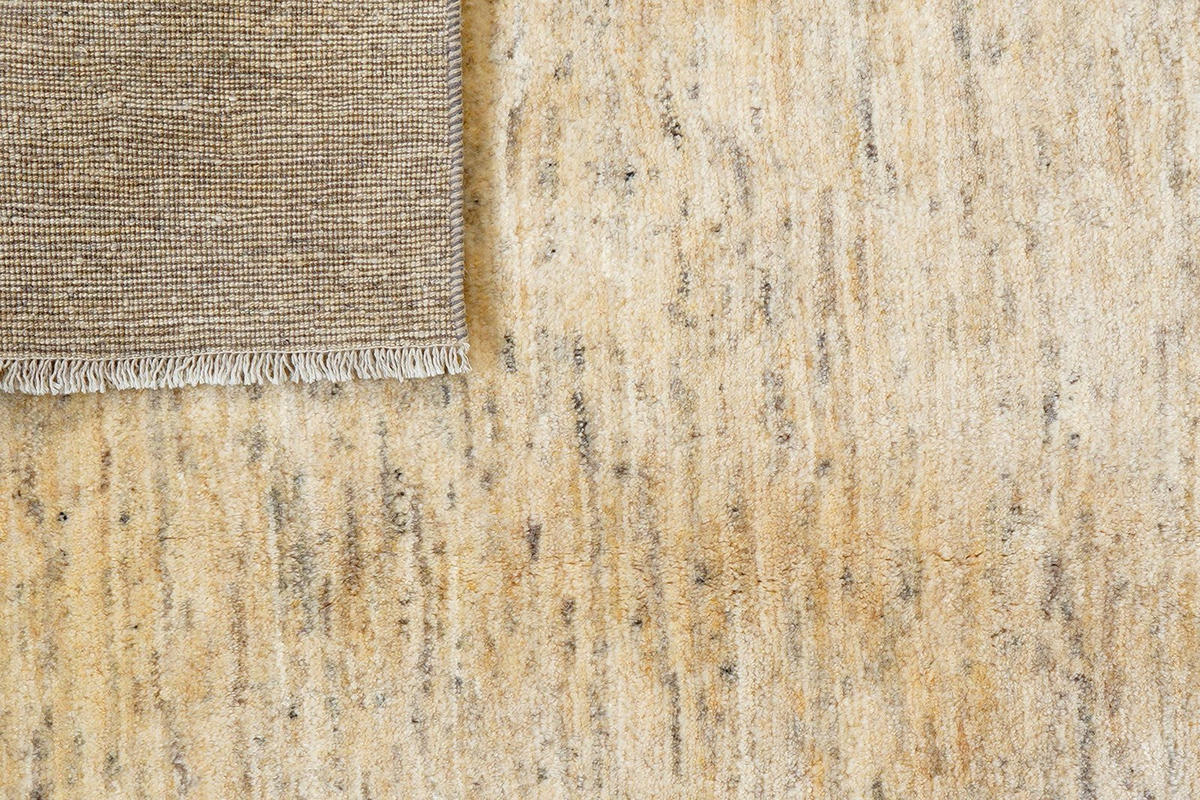 GABBEH-TEPPICH handgeknüpft Beige 195/154 cm Schurwolle - Beige, Textil (154/195cm) - Looma