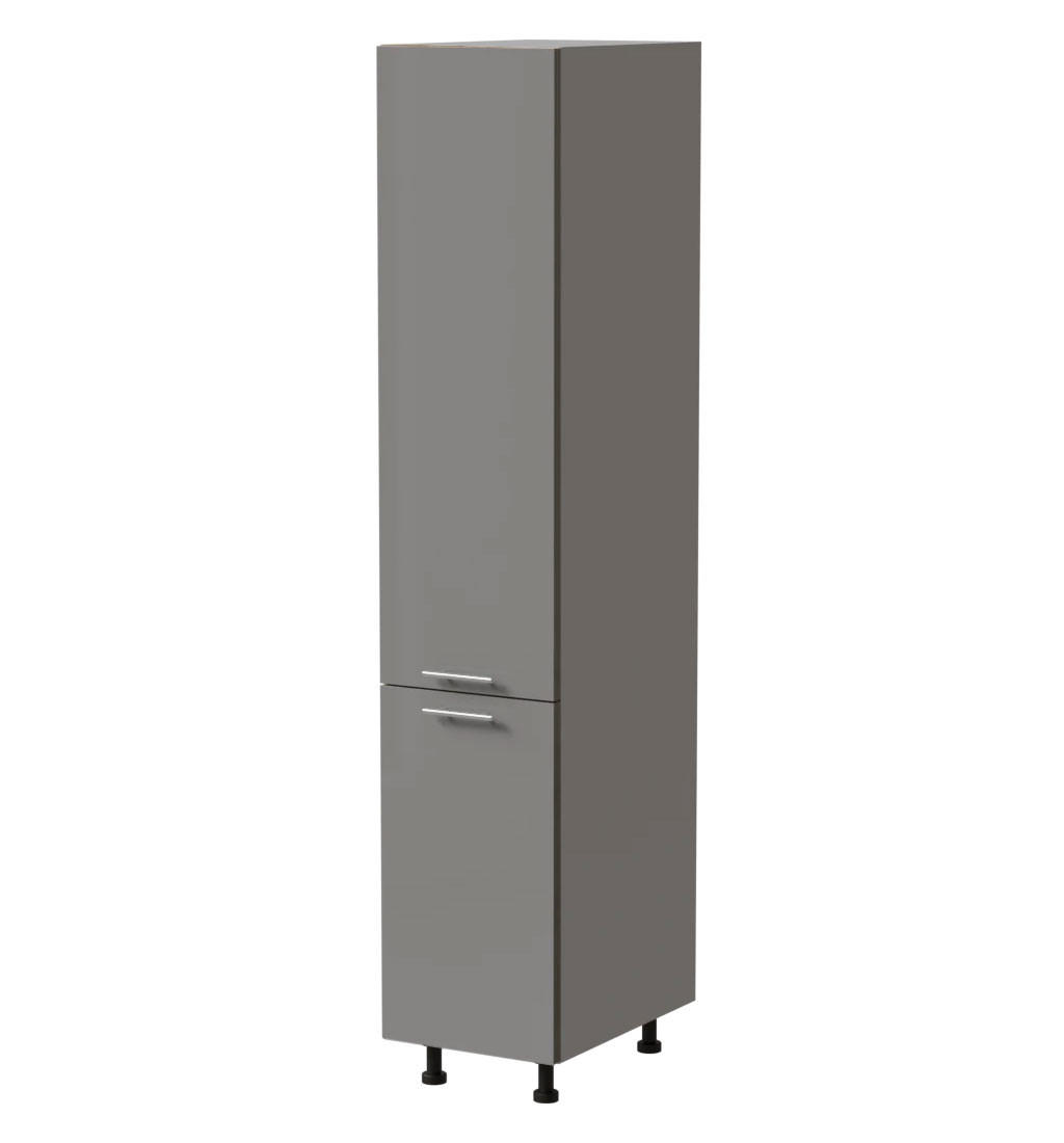 Feldmann-Wohnen Apothekerschrank Grau, Grau 40x207x59 cm