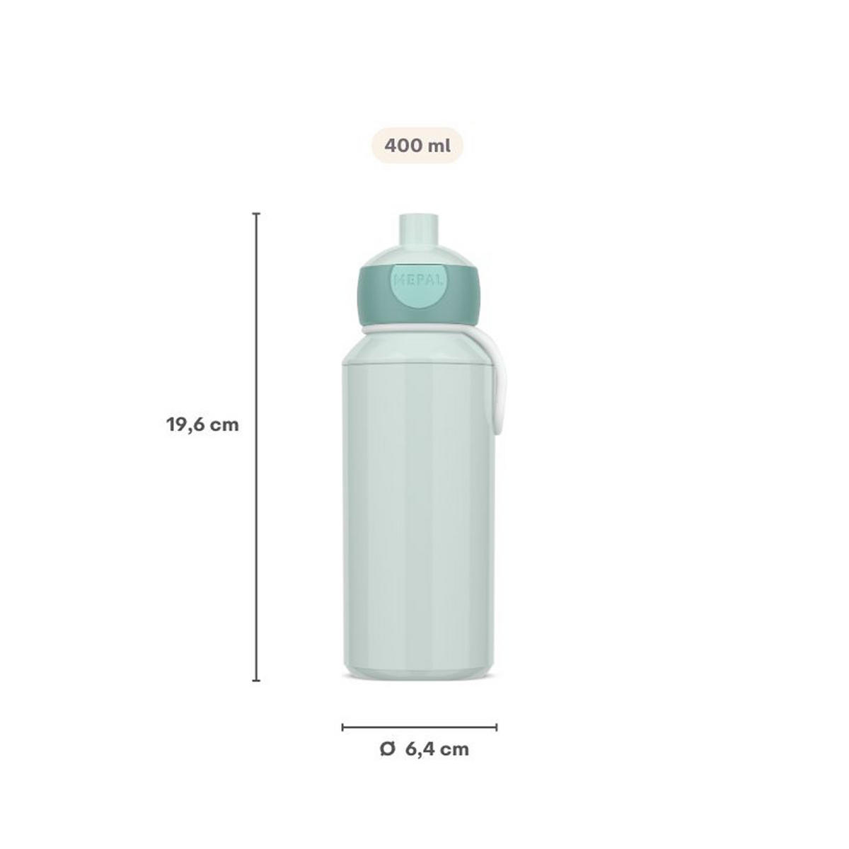 POP-UP TRINKFLASCHE Campus Switch Cool Blue / Cool Pink 400 ml - Blau/Pink, Kunststoff (0.4L) - Mepal