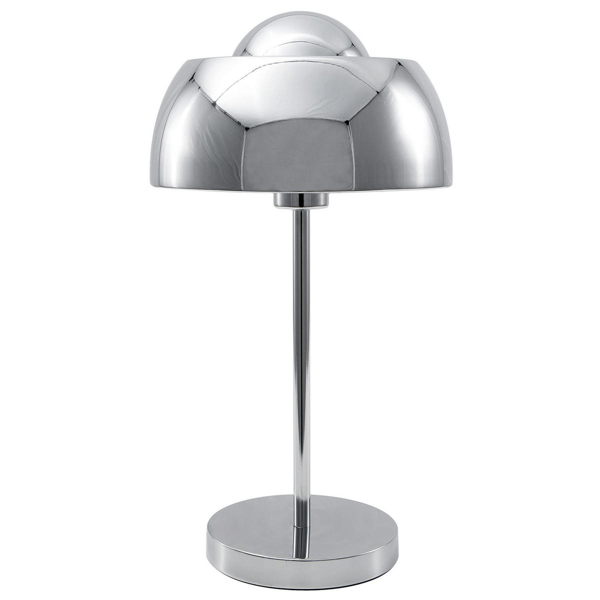 TISCHLAMPE Senette 24/24/44 cm - Silberfarben, Metall (24/24/44cm) - Beliani