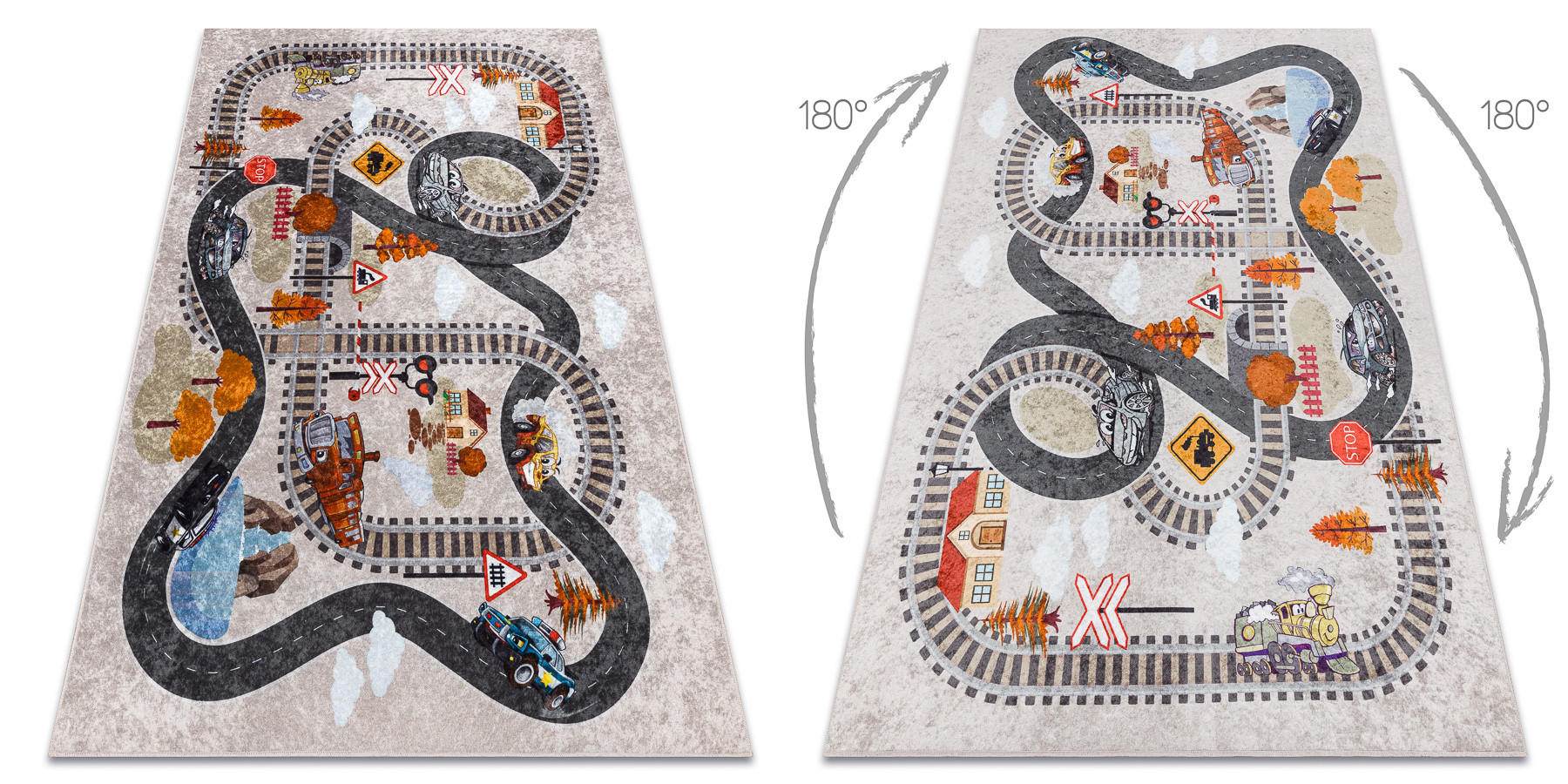 TEPPICH Junior 200/290 cm - Grau, Textil (200/290cm) - rugsX