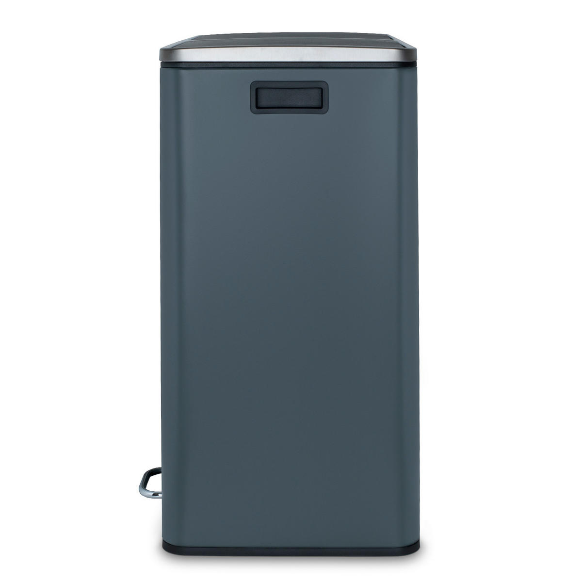 RECYCLINGMÜLLEIMER 60L, 2x30L Behälter-blau grau N°906 - Blaugrau, Metall (58.5/65/36cm) - Les Collectors