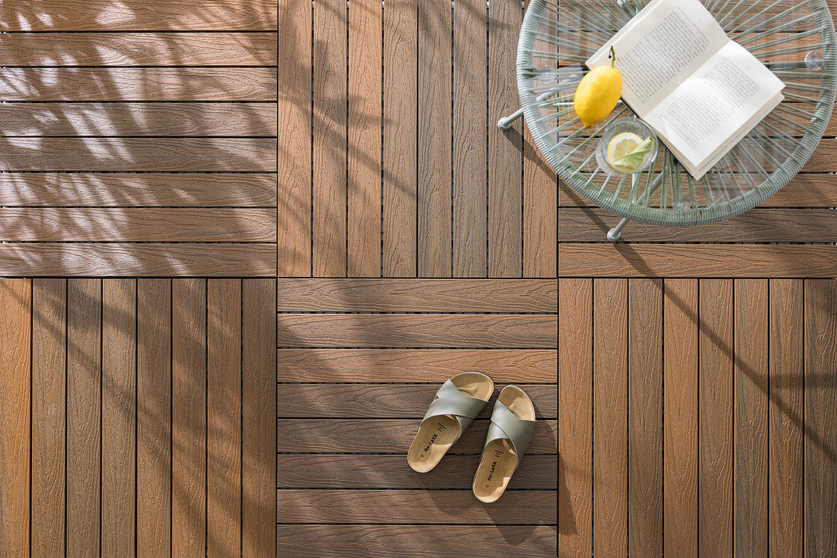 TERRASSENFLIESE - 6er-Set - Braun, Kunststoff (30/60/2.4cm) - home24