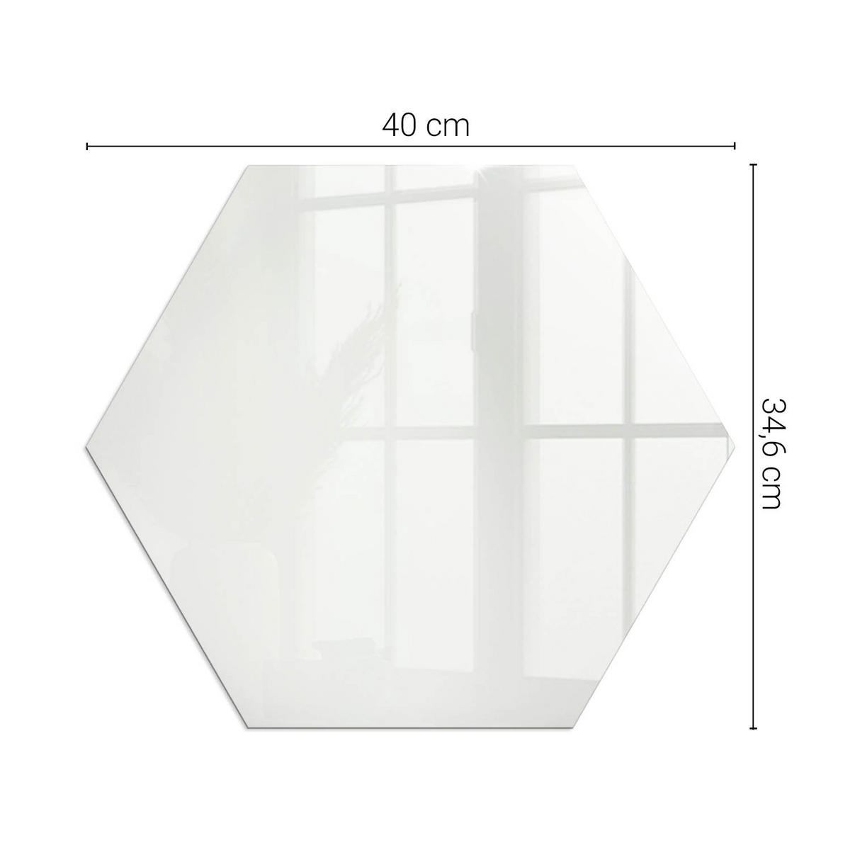 GLASPLATTE für Kamin h40 cm - Grau, Glas (40/40/0.4cm) - TULUP